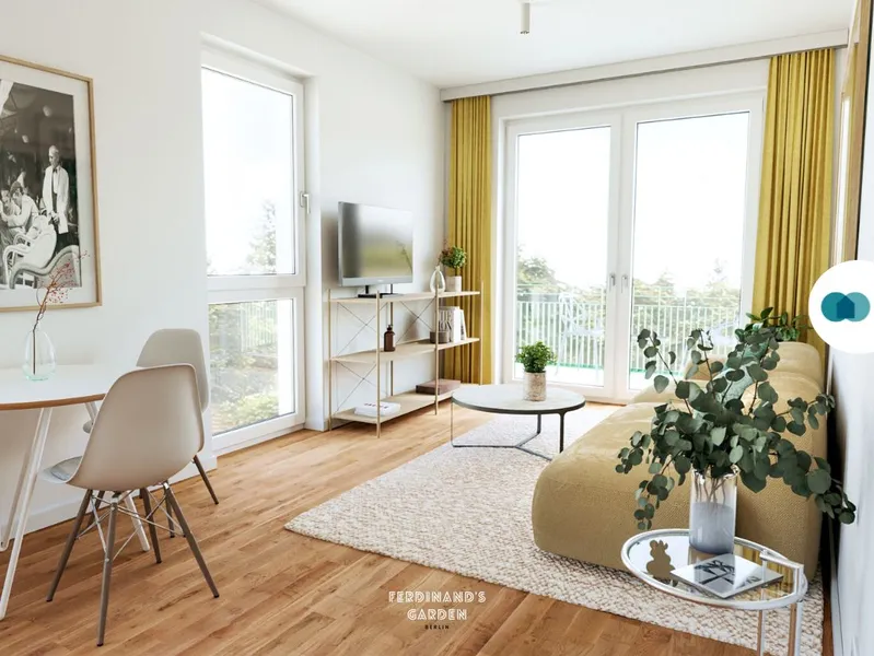 Moderne 2-Zimmer-Wohnung mit 2 BALKONEN und EBK im Projekt 'Ferdinand's Garden' — photo 1